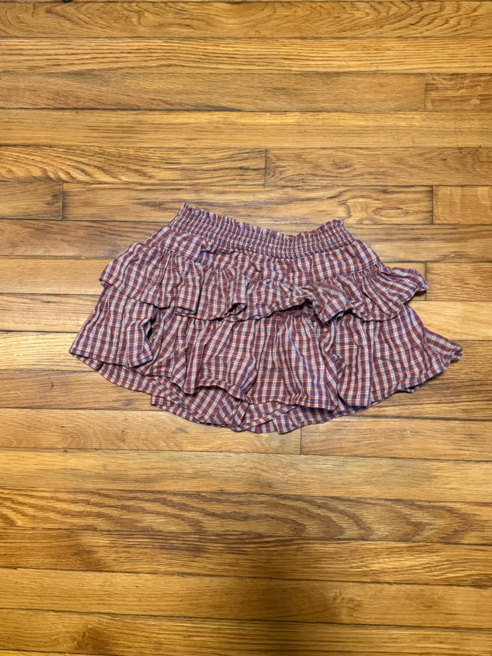 Plaid skirt skort